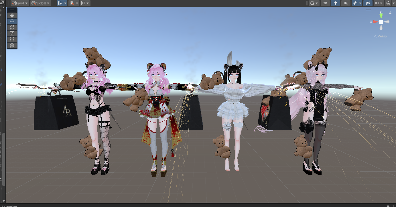 VRChat 頭像服裝修改委託範例 1 (Avatar Commission Portfolio)