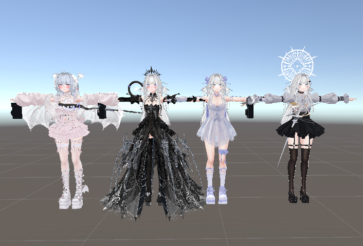 VRChat 頭像服裝修改委託範例 5 (Avatar Commission Portfolio)